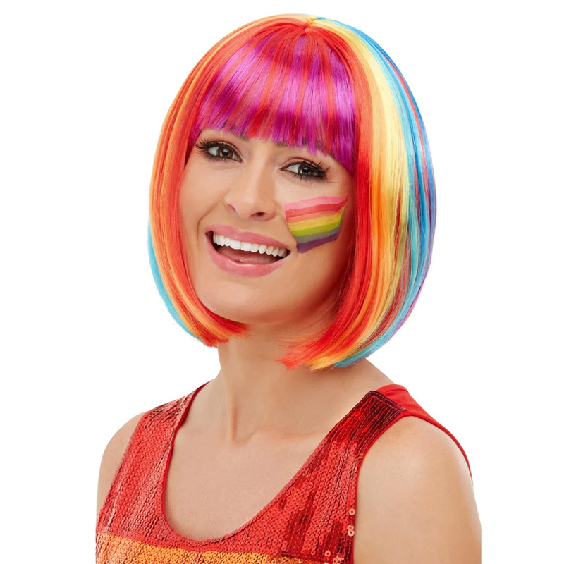 Fever Rainbow Fishnet Halterneck Bodysuit Pride Outfit main image 1