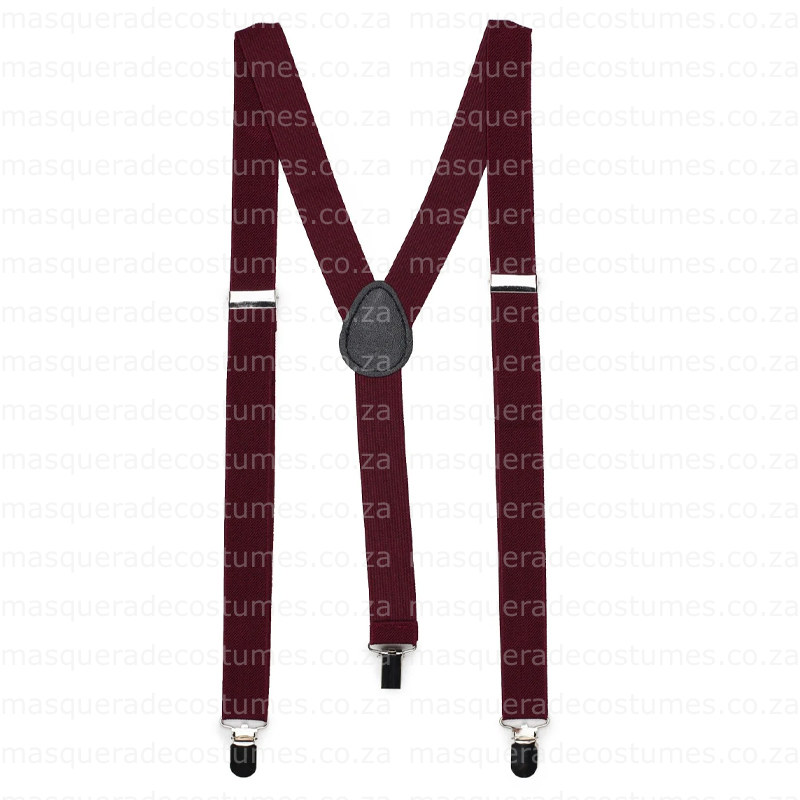 Maroon Suspenders - Image 2
