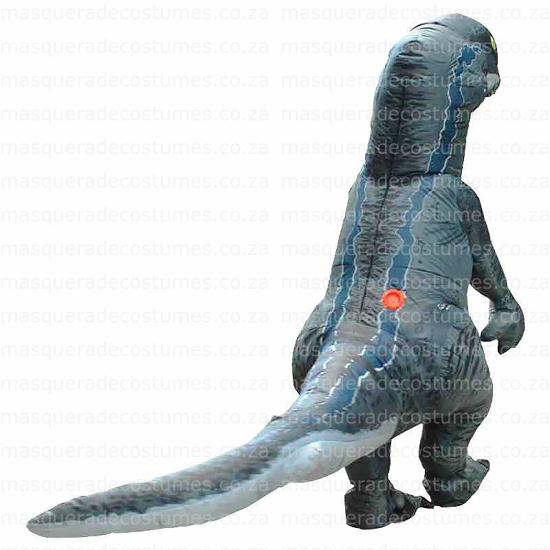Grey Inflatable Dinosaur Costume - Image 2