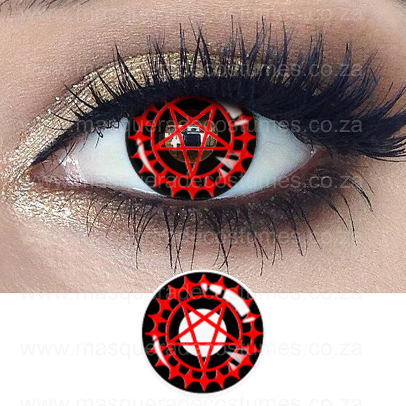 Red/Black Anime Contact Lenses