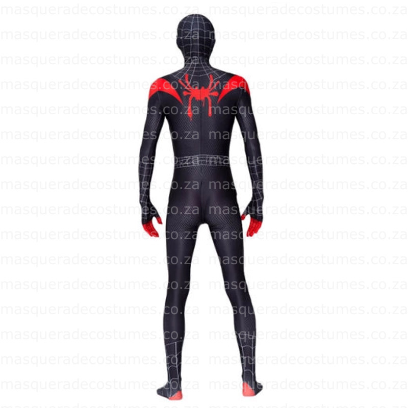 Adult Miles Morales Spiderman Inspired Spandex Costume - Image 3