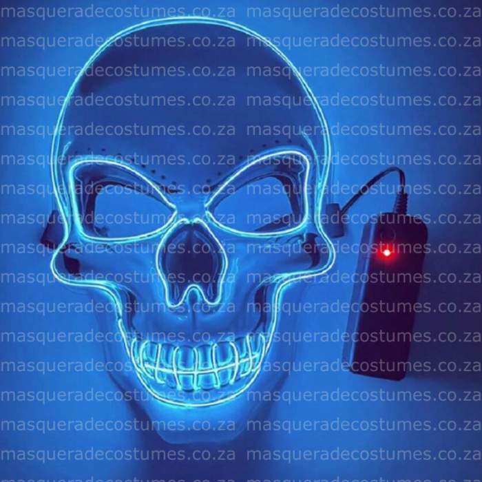 Skeleton Mask Light Up Grey main image 1
