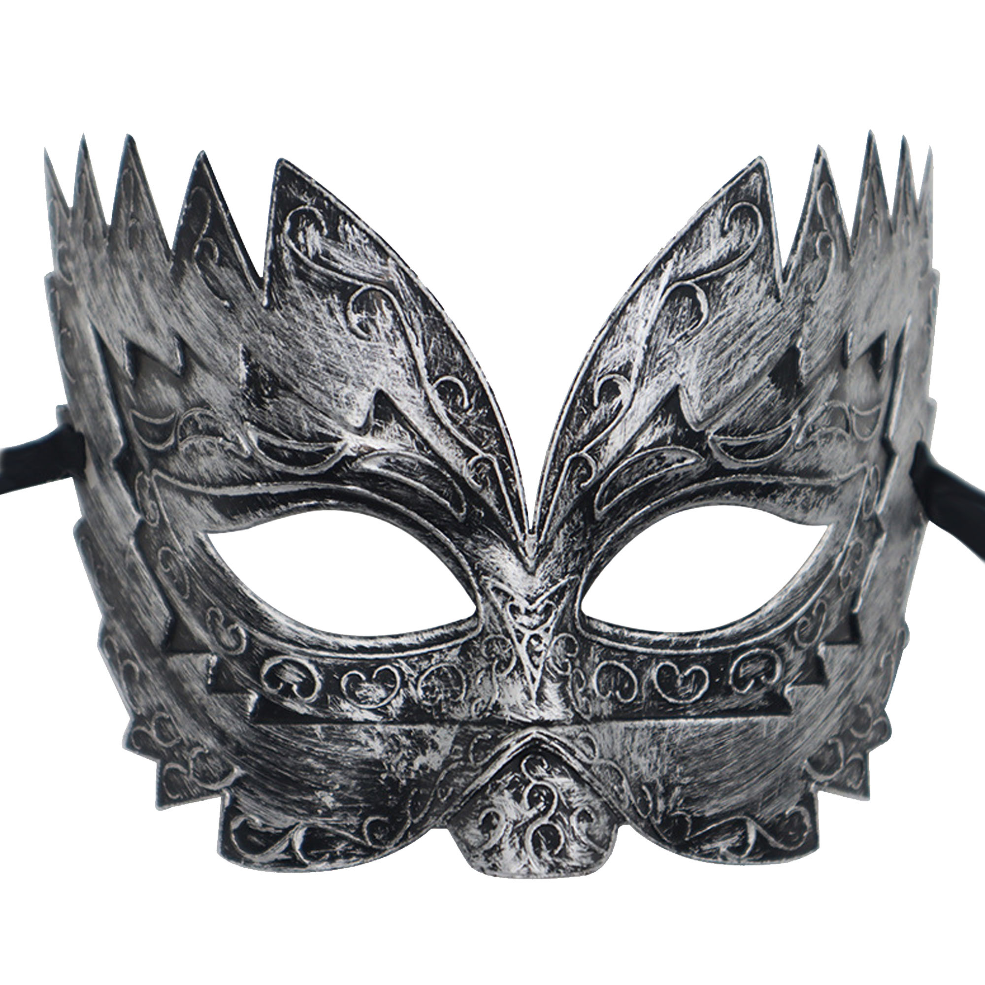 Wrought Iron Warrior Wing Mask - Silver