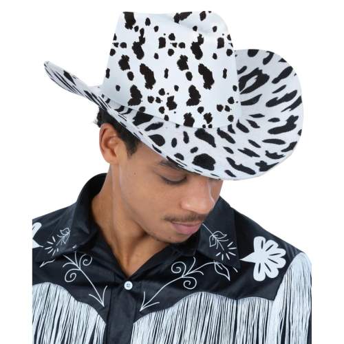Cow Print Cowboy Hat