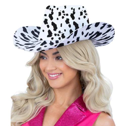 Cow Print Cowboy Hat