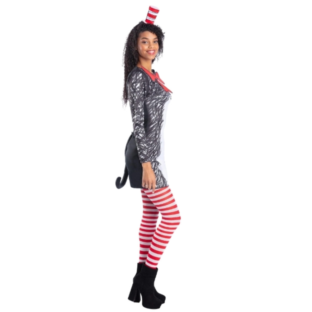 Dr Seuss Cat in the Hat Ladies Costume - Image 2