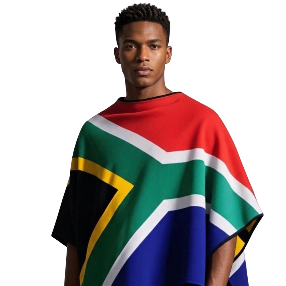 Unisex South African Flag Poncho