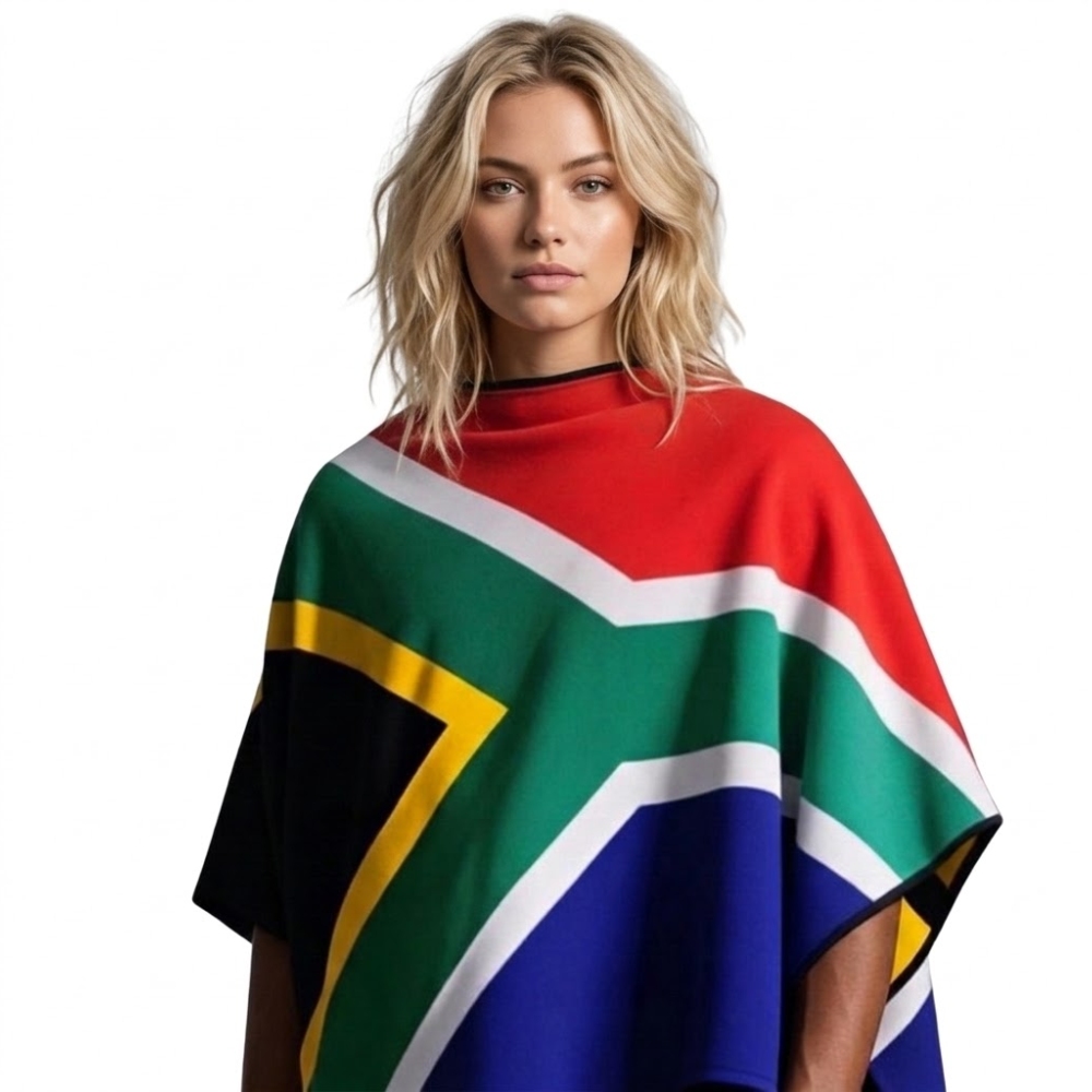 Unisex South African Flag Poncho - Image 2